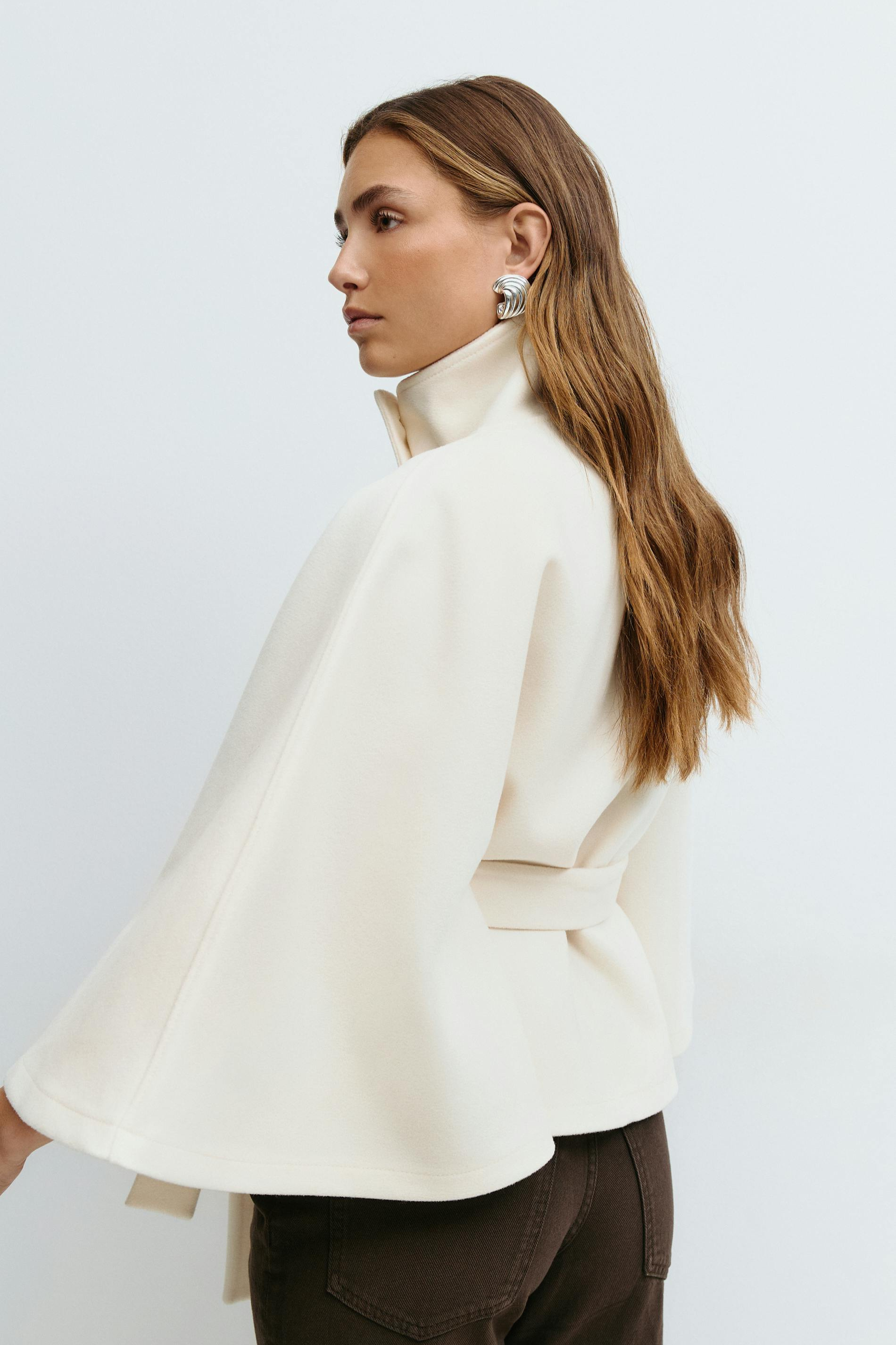 ARIA | Belted Cape Jacket
